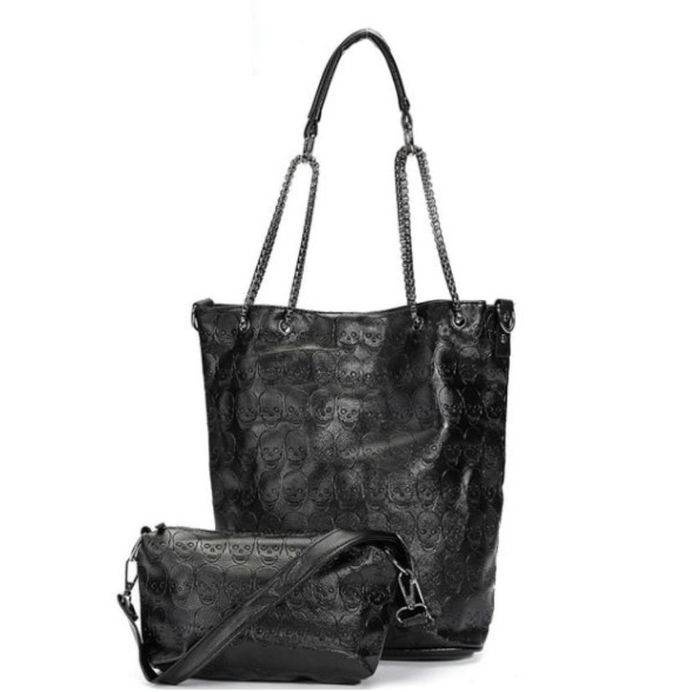 Skull Shoulder & Handbag Combo Set - Picture 1 of 7